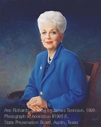 Portrait of Dorothy Ann Willis [Ann] Richards