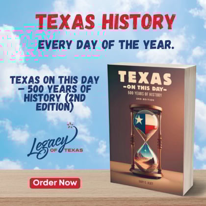Get the new Texas on this day book at our store, Legacy of Texas